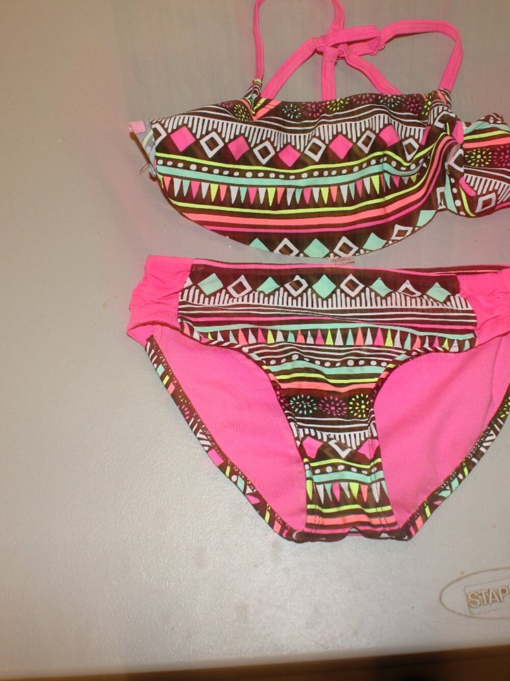 Multi Color 2 Pcs Justice Bikini Swimsuit Size 7